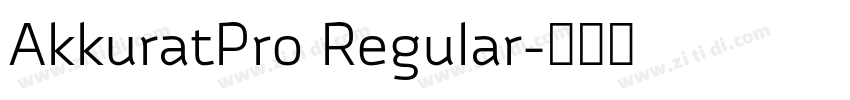 AkkuratPro Regular字体转换
